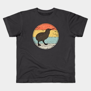 Kiwi Australian Birds And Wildlife Retro Style Gift Kids T-Shirt